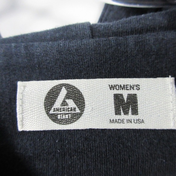 American Giant Full Zip Hoodie Women M Blue Cotton Blend Athletic Lounge 554 - Picture 4 of 11